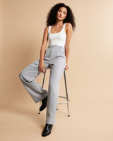 Movia | Women’s High Waist Pleated Leg Trousers