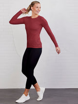 NOLA Women's Long Sleeve Gym Top | Moisture-Wicking Activewear for Workouts & Casual Wear