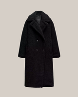Niani | Women’s Double-Breasted Long Teddy Coat