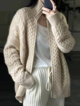 Olie | Women’s Cashmere Zip-Up Cardigan
