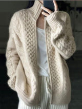 Olie | Women’s Cashmere Zip-Up Cardigan