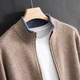 Orvio | Men’s Cashmere Zip-Up Vest