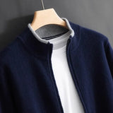 Orvio | Men’s Cashmere Zip-Up Vest