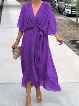 Pinty | Women’s Silk Muslin Flowing Dress