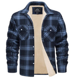 Derick | Men’s Plaid Sherpa-Lined Shirt Jacket