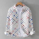 Ravellino | Men’s Frayed Denim Statement Shirt
