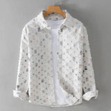 Ravellino | Men’s Frayed Denim Statement Shirt
