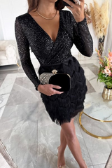 Rose | Women’s Sequin Fringe Dress