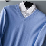 Casharo | Men’s Luxury Cashmere V-Neck Sweater