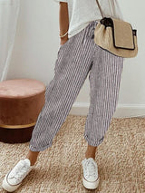 Aleandro | Women’s Relaxed Linen Drawstring Trousers