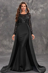 Seriana | Women’s Sequined Bodice Evening Dress with Flowing Skirt