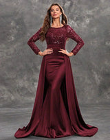Seriana | Women’s Sequined Bodice Evening Dress with Flowing Skirt