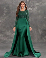 Seriana | Women’s Sequined Bodice Evening Dress with Flowing Skirt