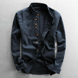 Shun | Men’s Japanese-Inspired Organic Cotton & Linen Shirt