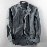 Shun | Men’s Japanese-Inspired Organic Cotton & Linen Shirt