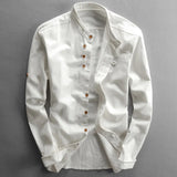 Shun | Men’s Japanese-Inspired Organic Cotton & Linen Shirt
