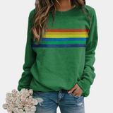 Susan | Women’s Rainbow Stripe Sweatshirt