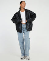 Sybil | Women’s Loose Leather Jacket