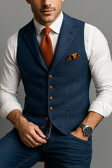 Torrin | Men’s Checked Tweed Waistcoat