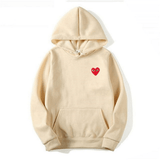 Velmora | Cotton Heart-Logo Hoodie
