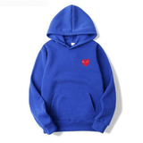 Velmora | Cotton Heart-Logo Hoodie