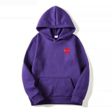 Velmora | Cotton Heart-Logo Hoodie