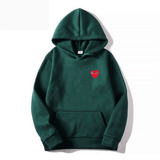 Velmora | Cotton Heart-Logo Hoodie
