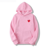 Velmora | Cotton Heart-Logo Hoodie