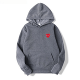 Velmora | Cotton Heart-Logo Hoodie