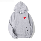 Velmora | Cotton Heart-Logo Hoodie