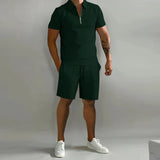 Valezo | Men’s Luxury Two-Piece Polo & Tailored Shorts Set