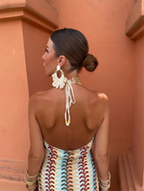 Rosiela | Women’s Crochet Halterneck Maxi Dress