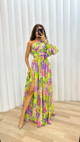 Whiney | Women’s One-Shoulder Floral Dress