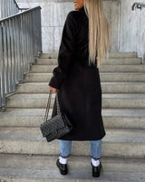 Trina | Women’s Long Double-Breasted Coat