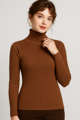 Arleena | Women’s Slim Fit Ribbed Turtleneck Sweater