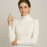 Arleena | Women’s Slim Fit Ribbed Turtleneck Sweater