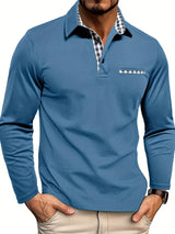 Lucanio | Men’s Long-Sleeve Summer Polo Shirt
