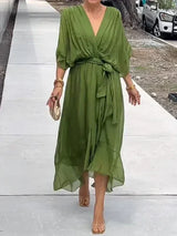 Pinty | Women’s Silk Muslin Flowing Dress