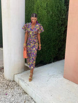 Dianna | Women’s Puff Sleeve Printed Dress