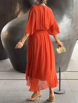 Pinty | Women’s Silk Muslin Flowing Dress