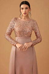 Seriana | Women’s Sequined Bodice Evening Dress with Flowing Skirt