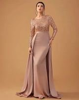 Seriana | Women’s Sequined Bodice Evening Dress with Flowing Skirt