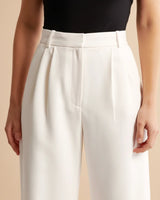 Movia | Women’s High Waist Pleated Leg Trousers