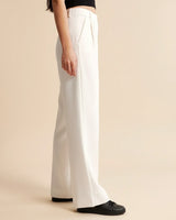 Movia | Women’s High Waist Pleated Leg Trousers