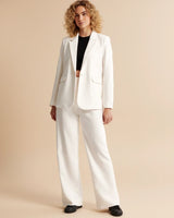 Movia | Women’s High Waist Pleated Leg Trousers